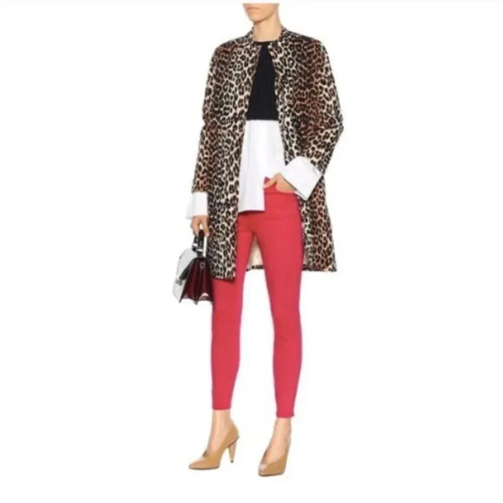 J Brand Women's Alana Coated‎ Dizzy Pink High Rise Crop Skinny Pants Sz. 25 NWT